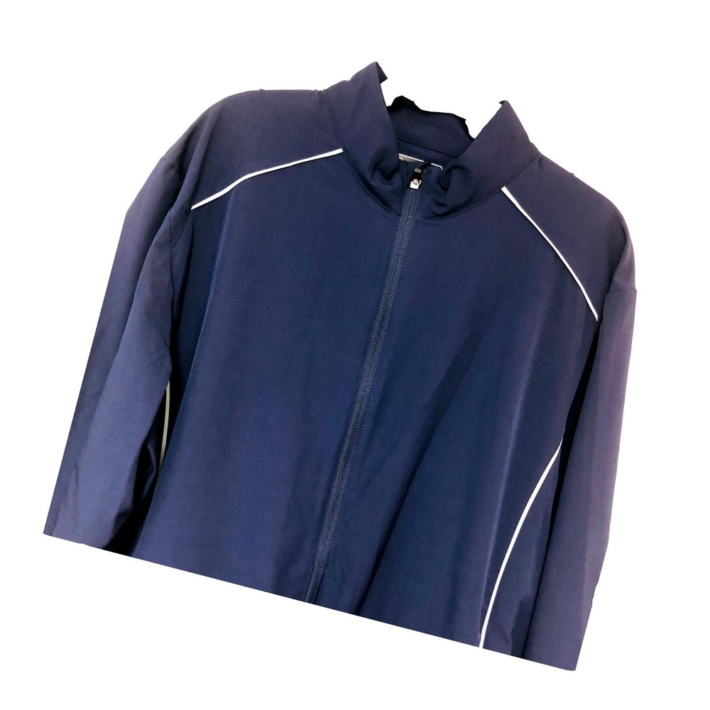 PGA Tour Golf Performance Jacket Men XL Navy Windbreaker Zip EZ Care Activewear